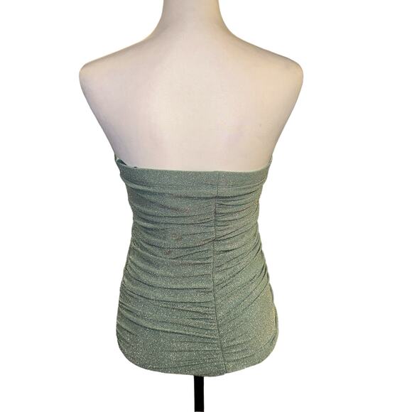 City Studio Strapless Top Small Green - Picture 2 of 3